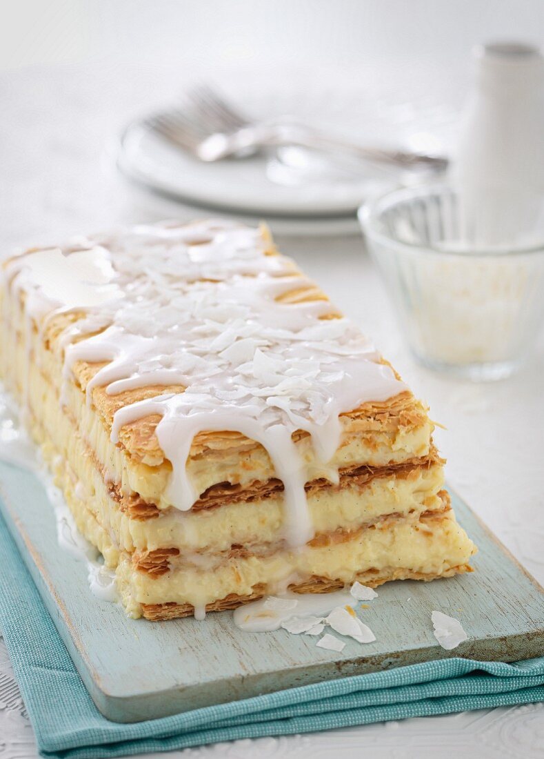 Cream slices with icing