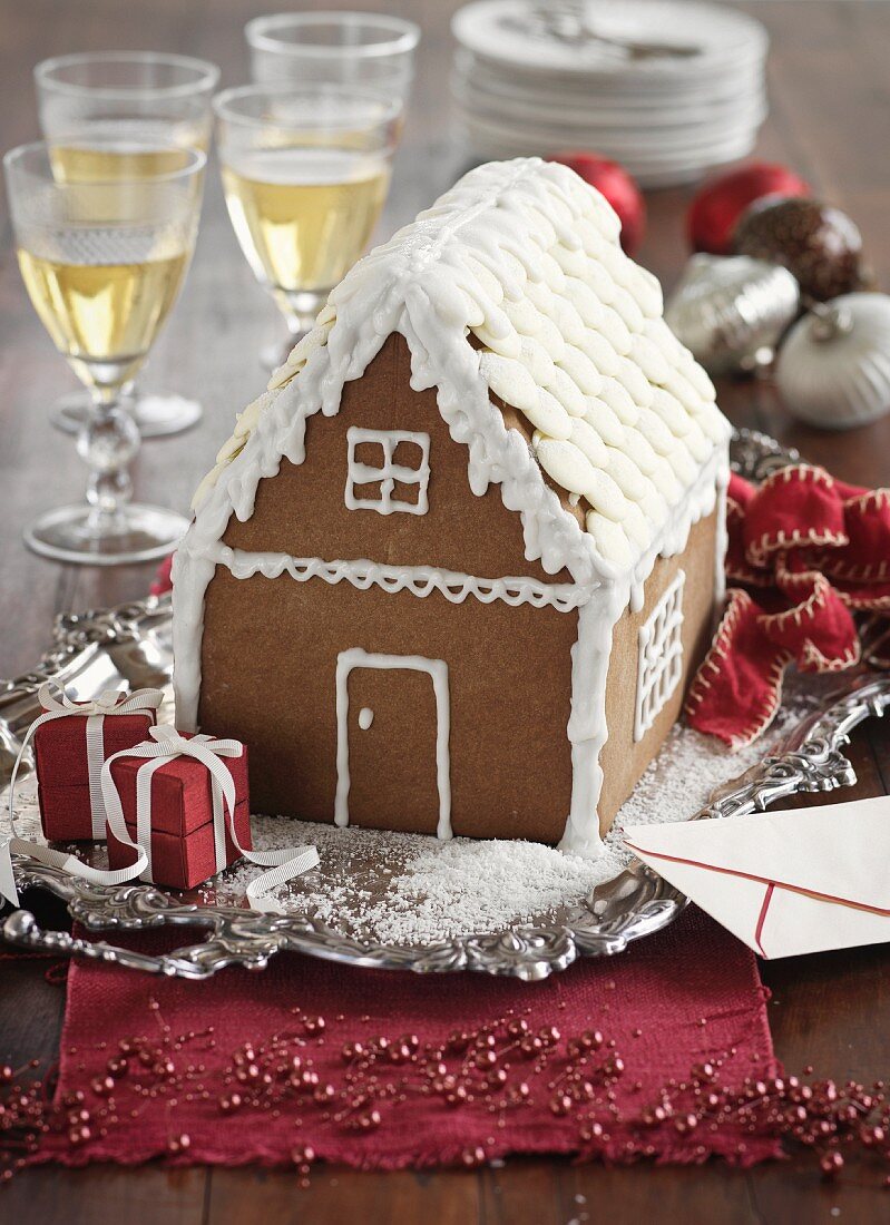 A gingerbread house for Christmas