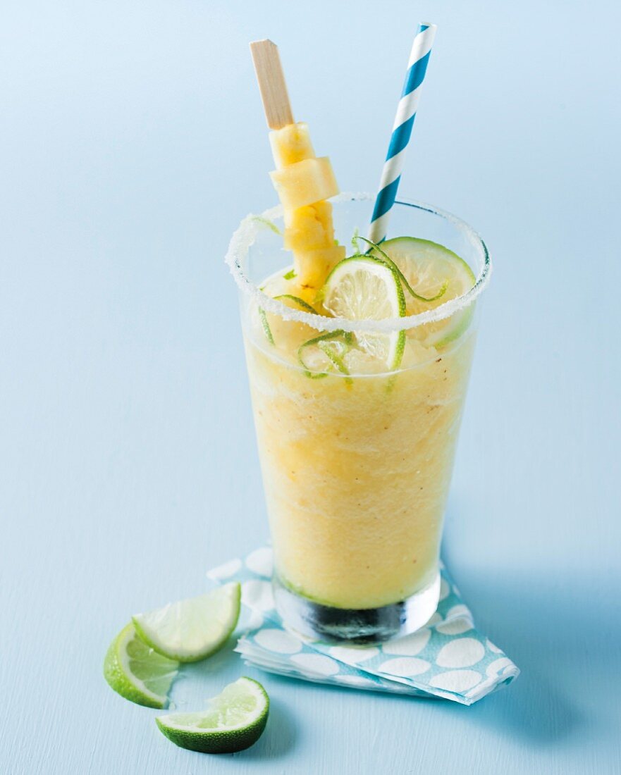 Ananas-Limetten-Smoothie