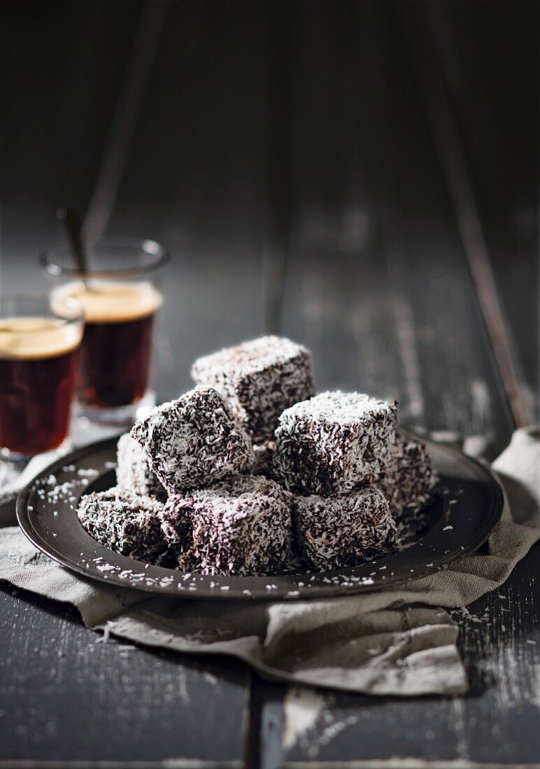 Mocha lamingtons