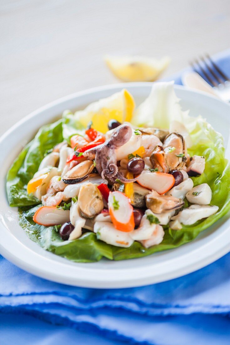 Insalata di mare (Italian seafood salad)