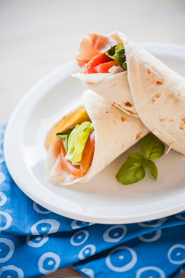 Piadina (grilled, stuffed unleavened bread, Italy)