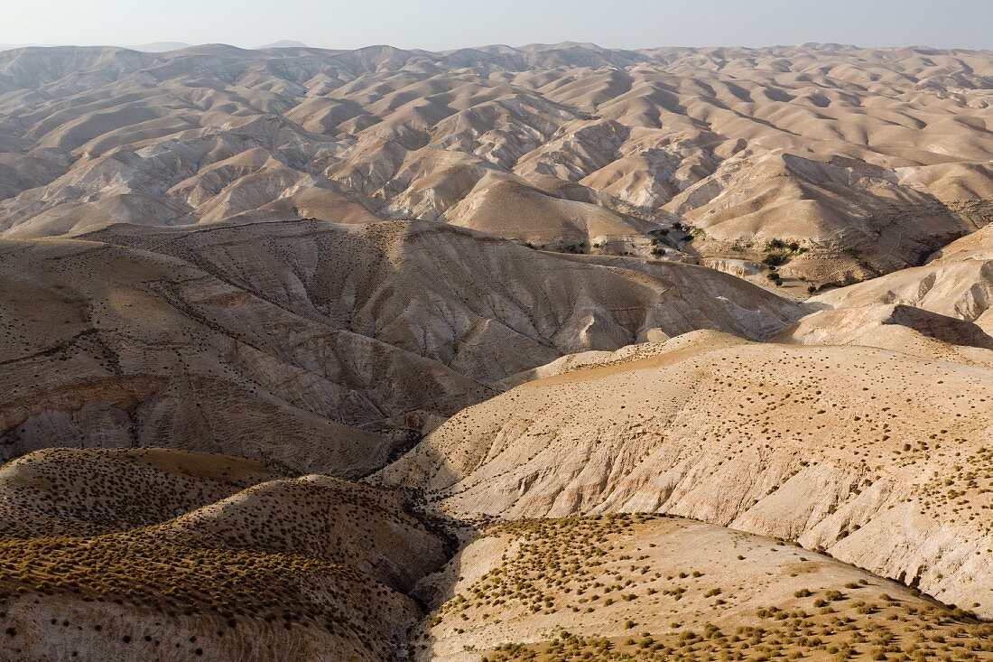 The seemingly endless Negev desert, Jerusalem