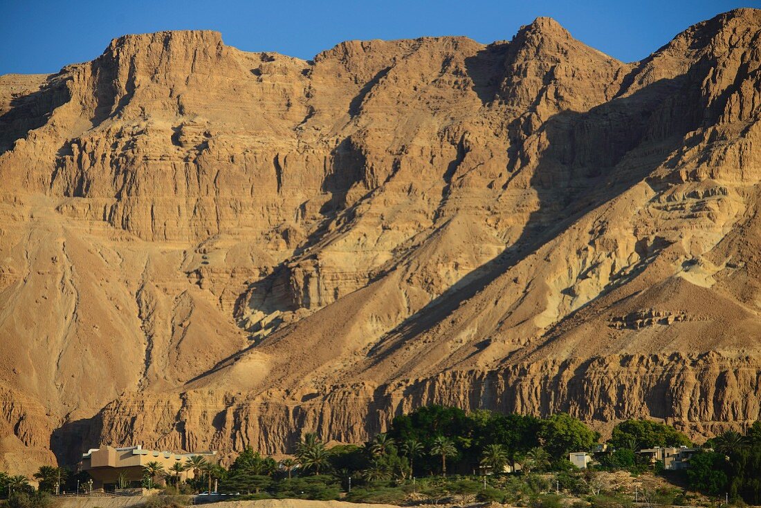 A view of the Ein Gedi kibbutz on the Dead Sea