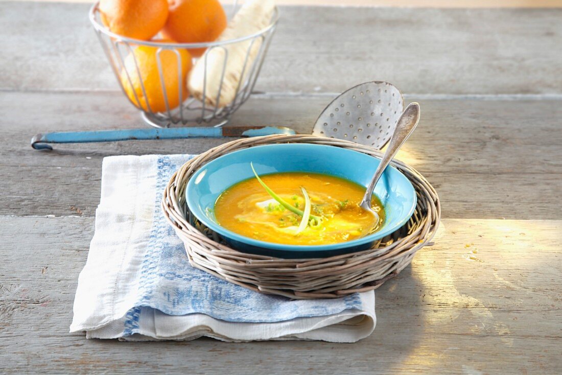 Mediterranean parsnip and orange soup