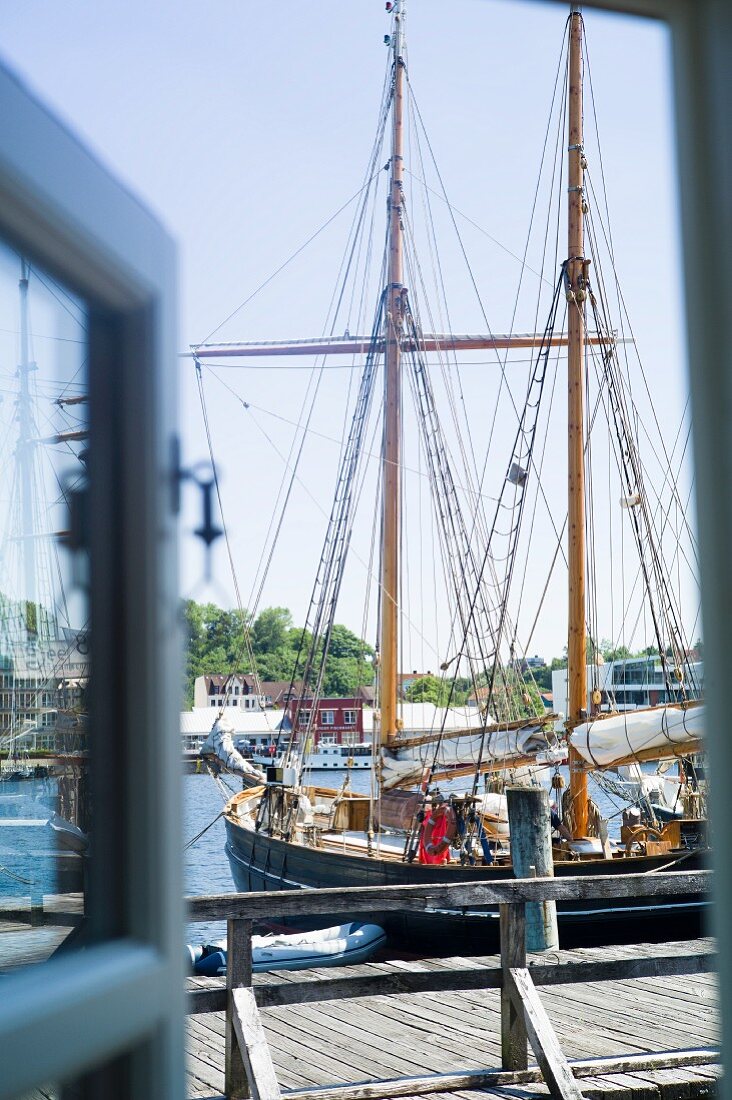 Segelschiff im Flensburger Museumshafen, Ostsee