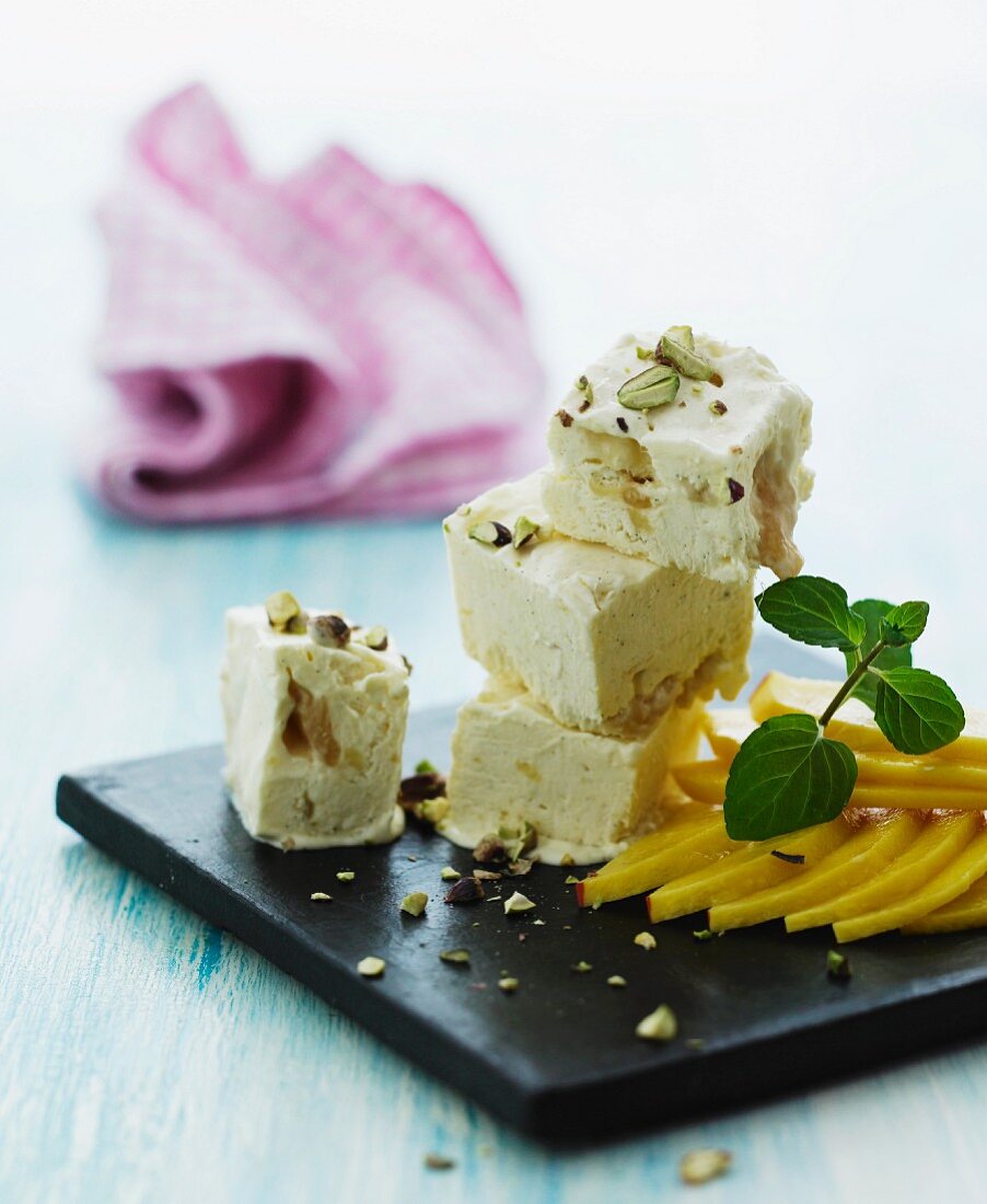 Nougat with pistachios