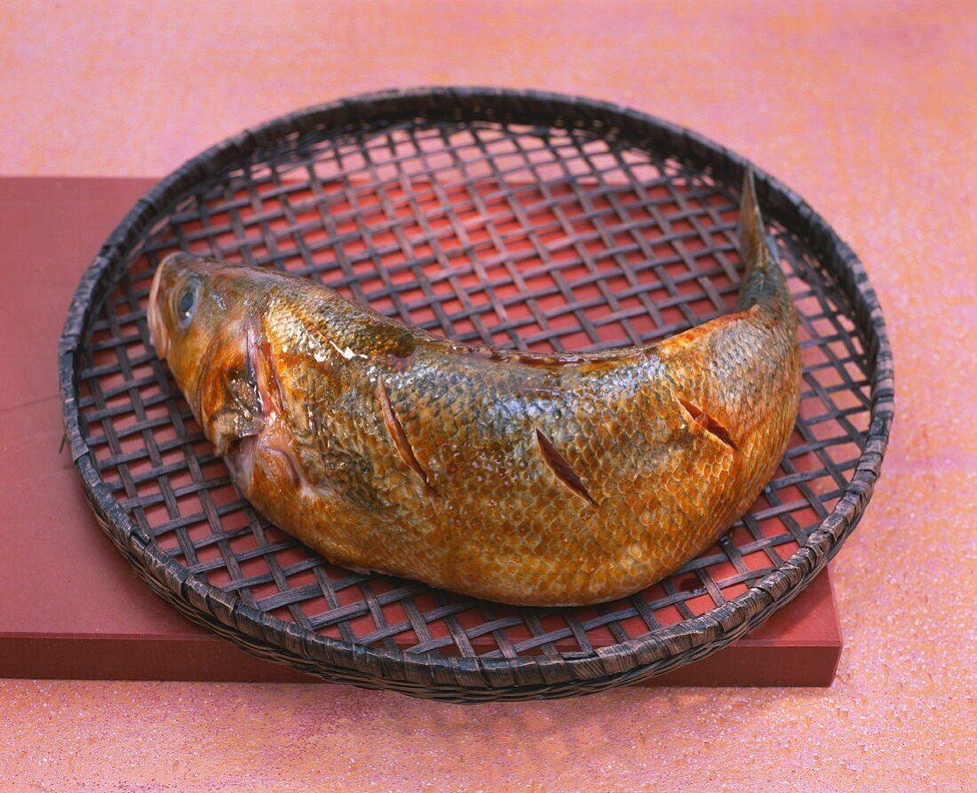 Steamed seabass