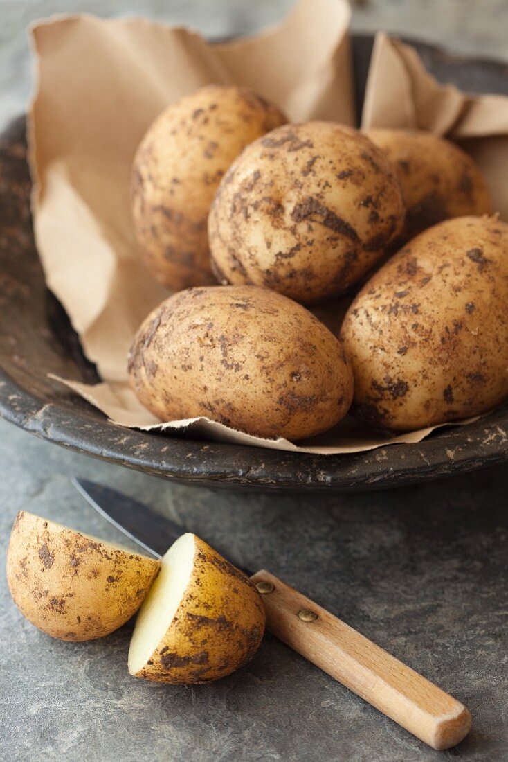 Bio-Kartoffeln der Sorte Spunta aus Italien