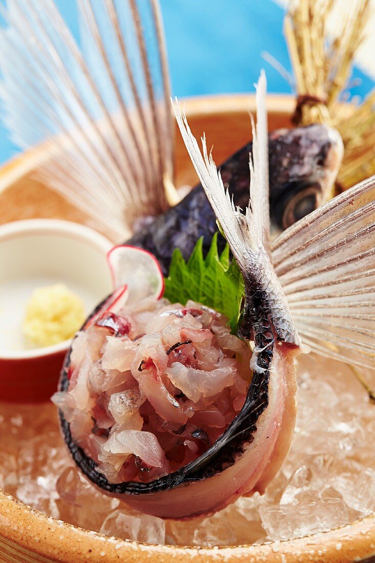 Sashimi vom Fliegenden Fisch (Japan)