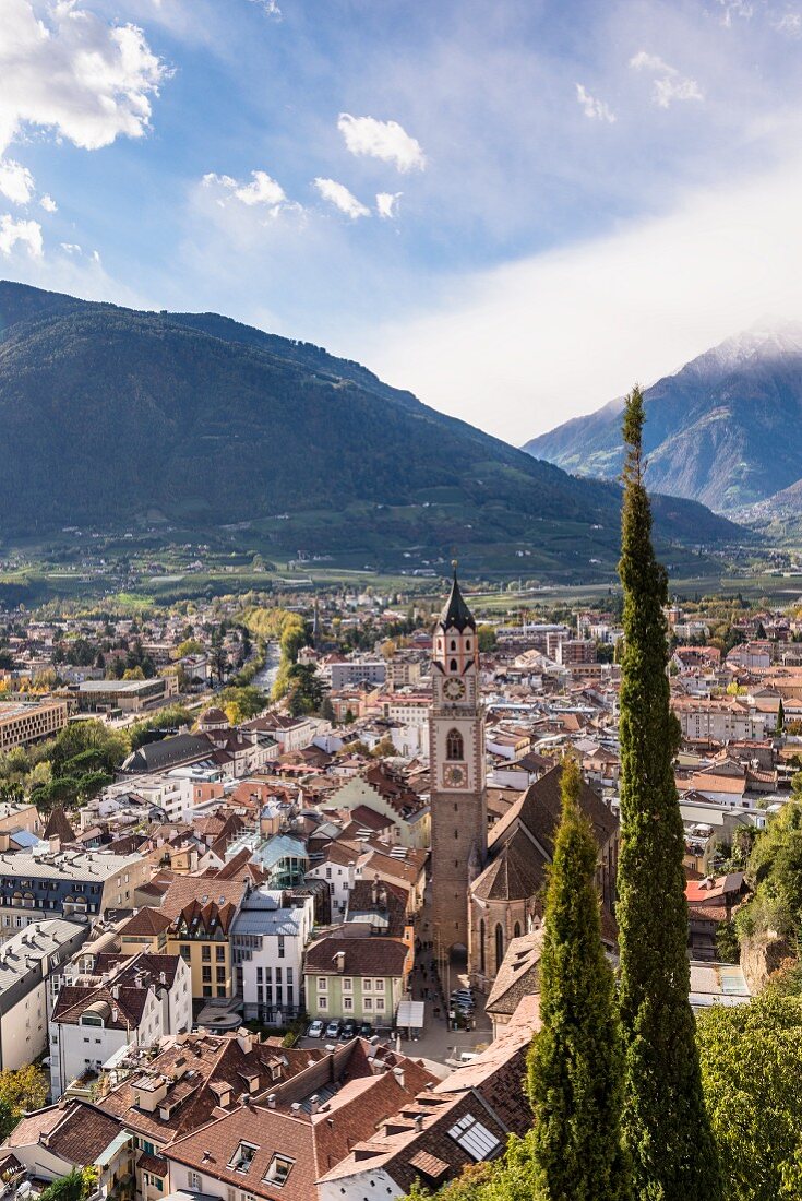 A view over Merano, South Tyrol
