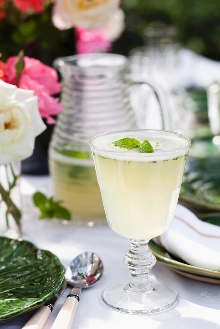 A mint mojito for a summer party