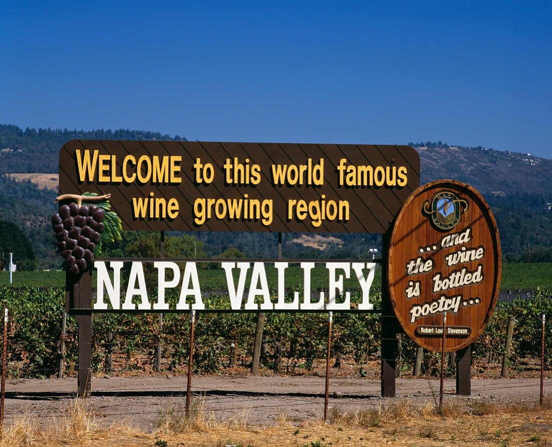 Welcome im Napa Valley, Aushängeschild des Weinbaus der USA