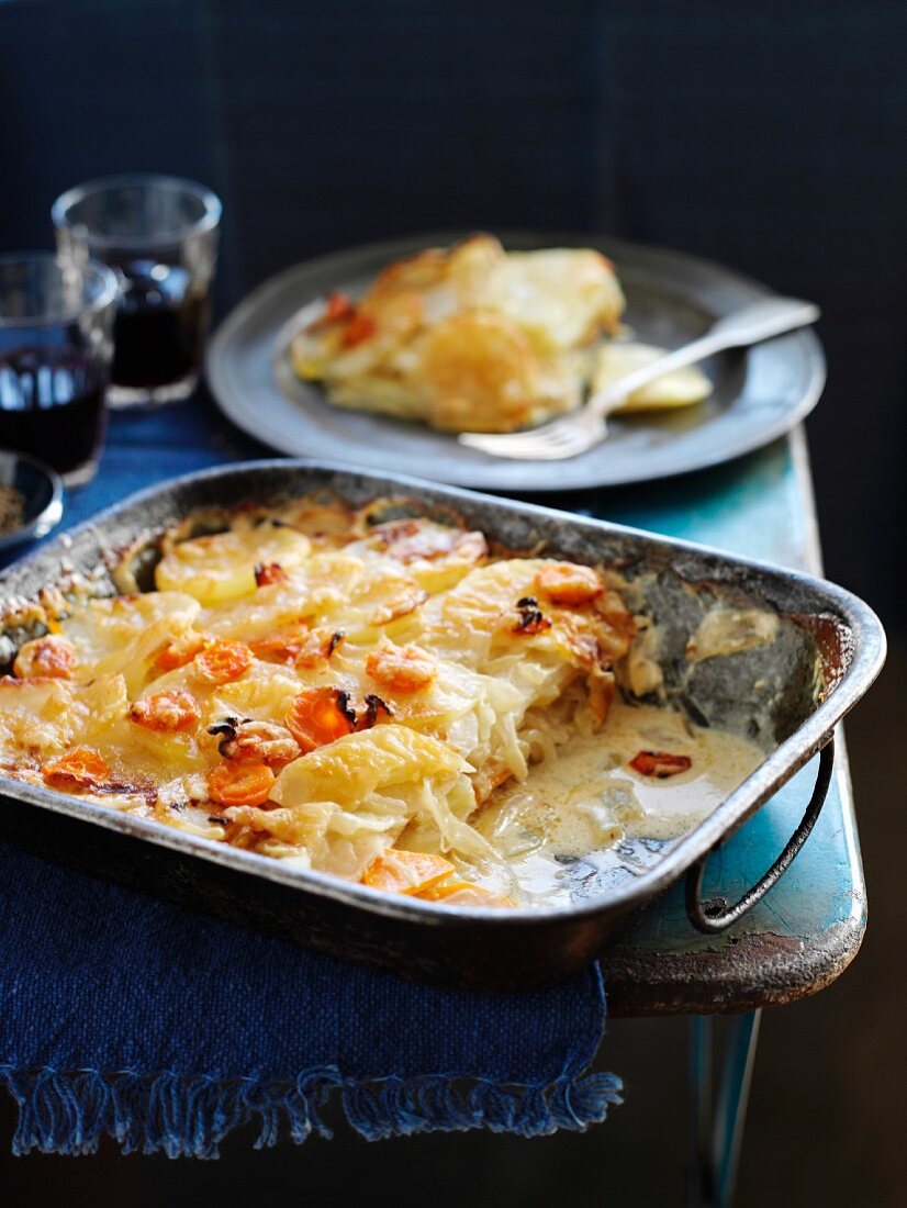 Wurzelgemüsegratin