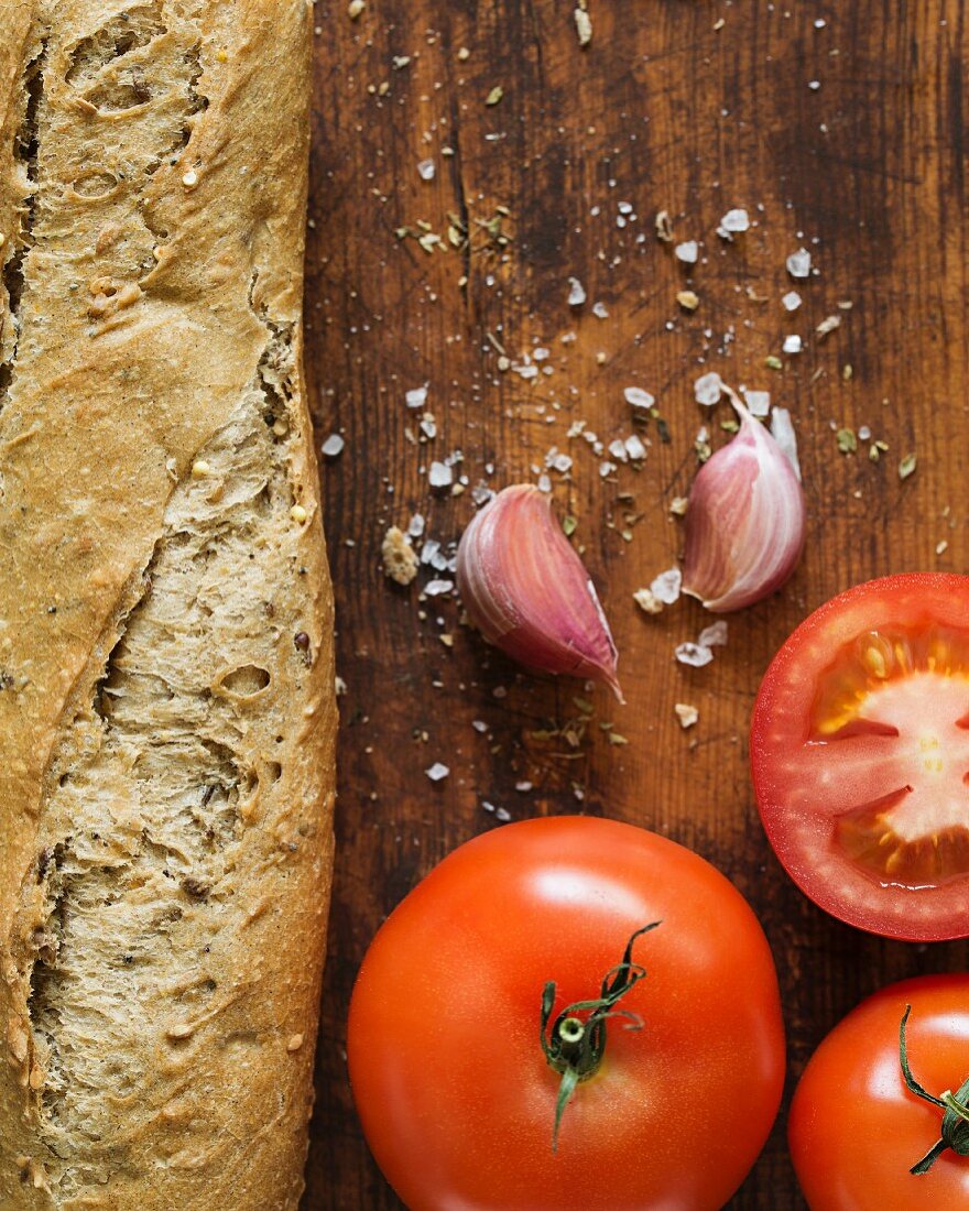 Zutaten für spanisches Tomatenbrot