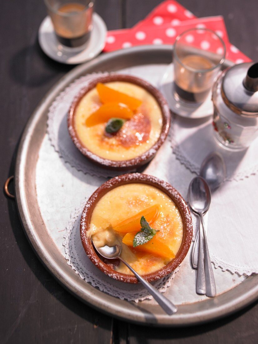 Almond and orange crema catalana