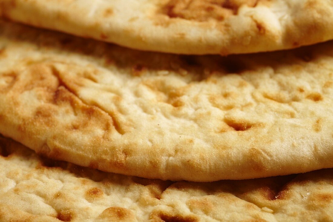 Commercially made naan bread (Indian)