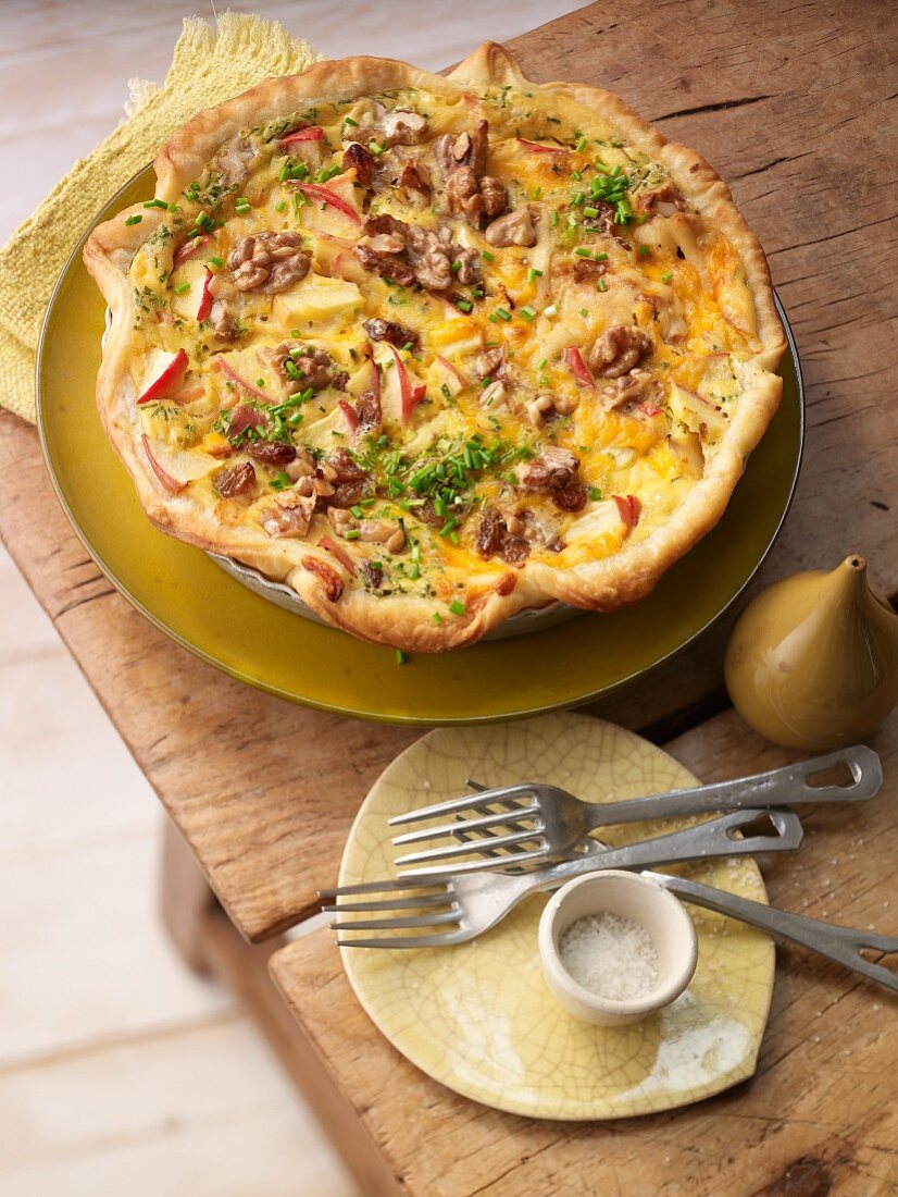 Welsh cheese quiche