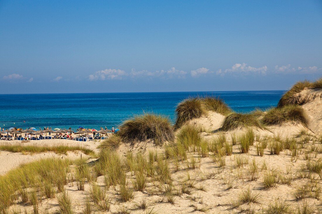 Der Strand Cala Mesquida an der Nordküste, Mallorca