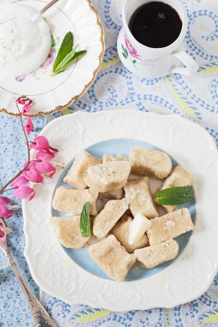 Lenivie Vareniki (vanilla and ricotta dumplings with wholemeal flour, Russia)