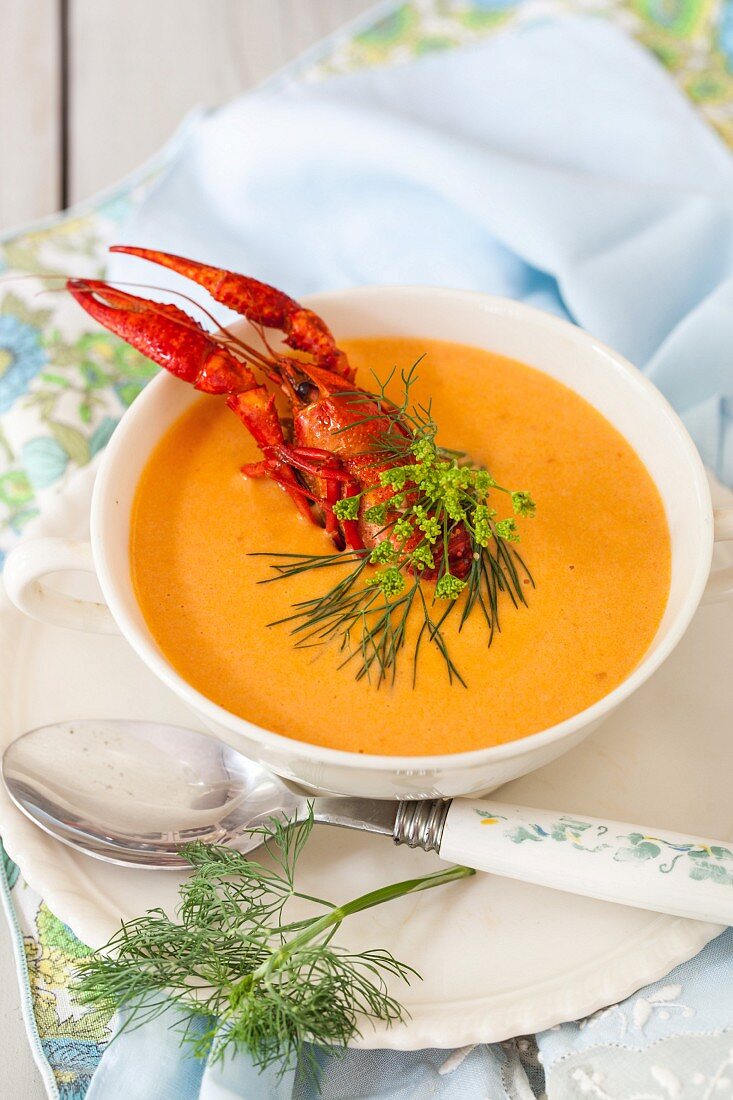 Luxurious lobster bisque