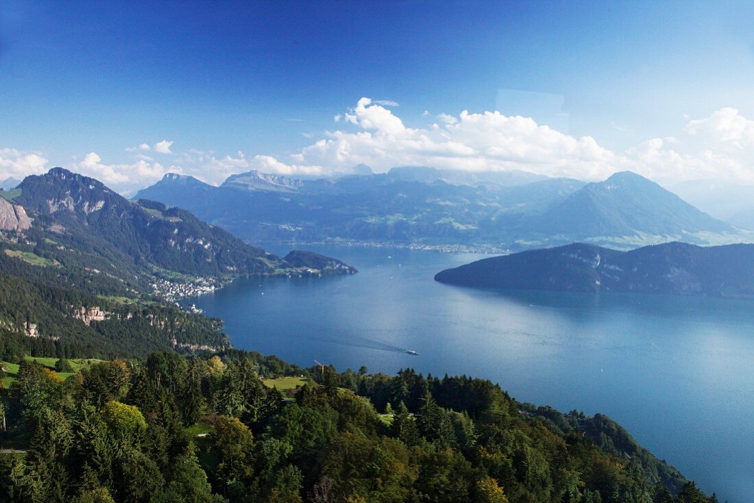 A view over Lake Lucerne, Switzerland