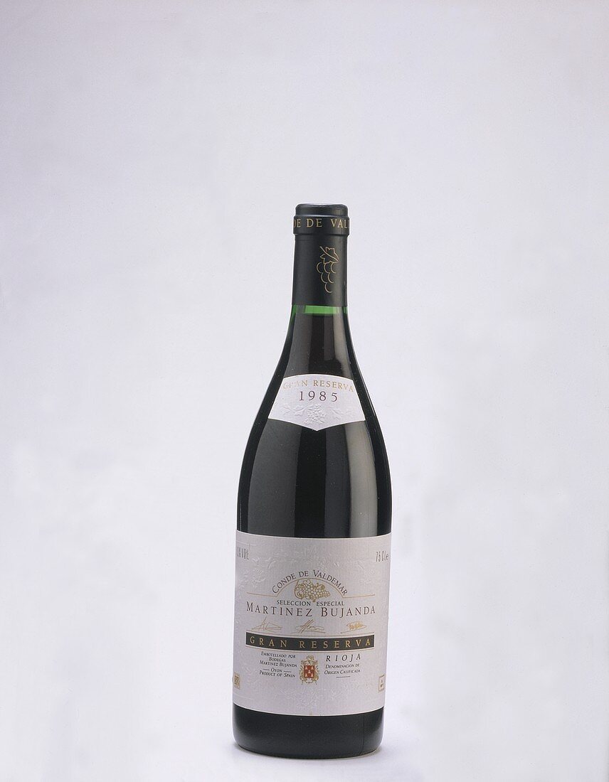 Rioja-Flasche Gran Reserva 1985 von Martinez Bujanda, Spanien