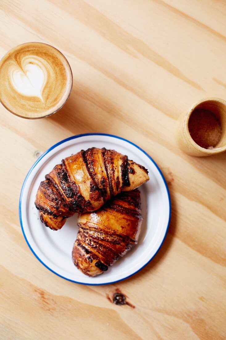 Israeli pastries: Rugelach (chocolate croissants)