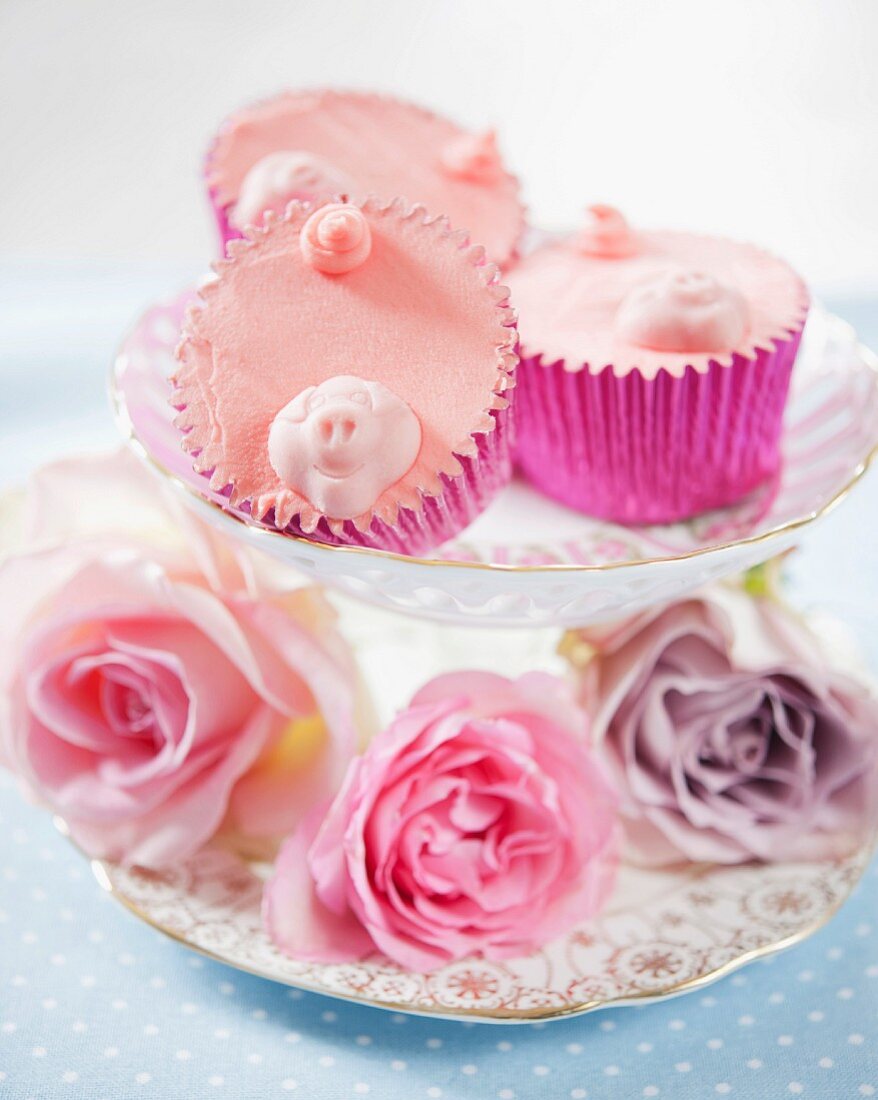 Pig cupcakes