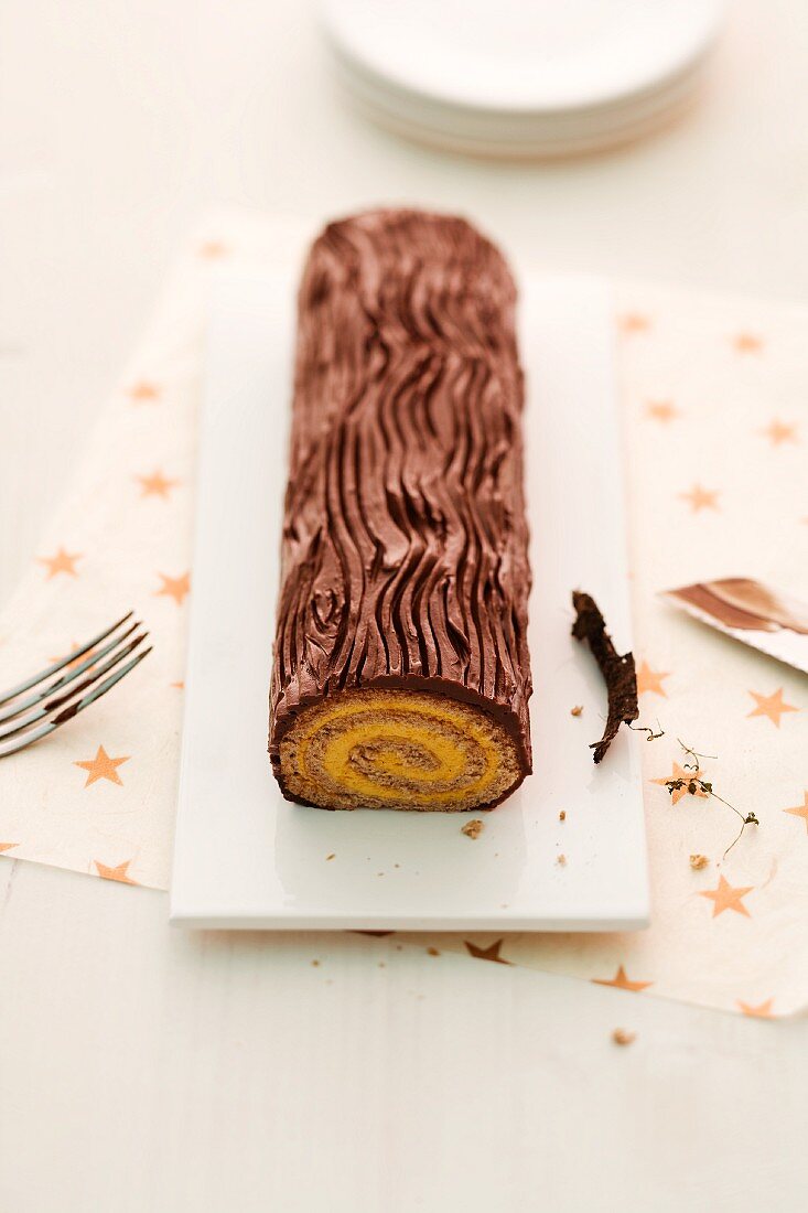 A yule log