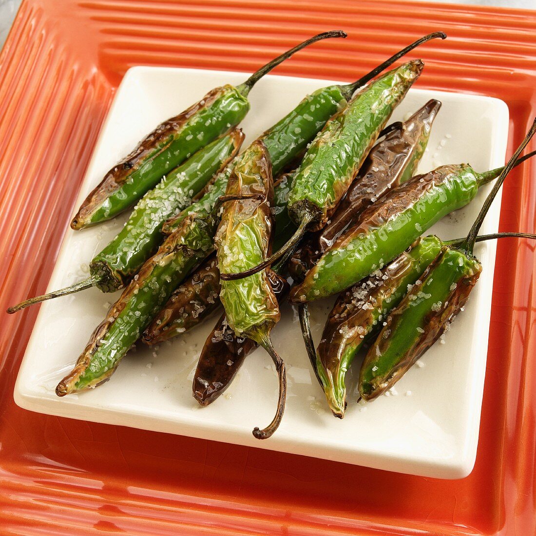 Grilled Spanish peppers