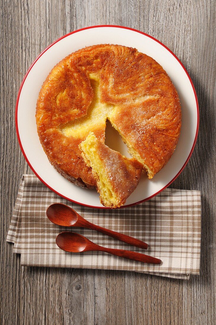 Kouign Amann (cake made from crêpe and brioche dough, France)