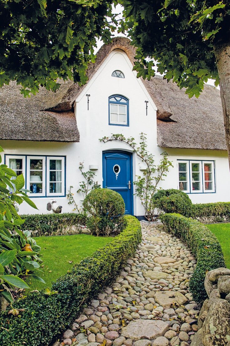 Thatched roof house in Westerland, Sylt