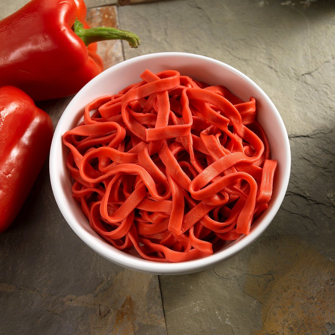 Homemade pepper pasta