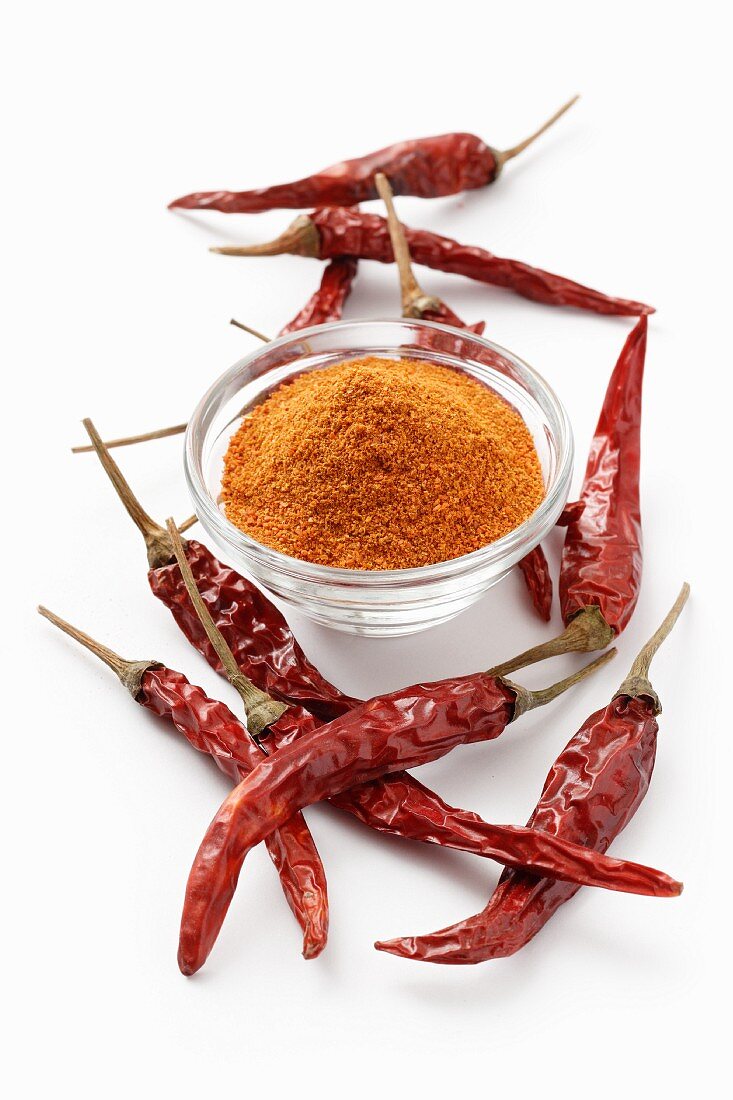 Cayenne pepper and chilli peppers