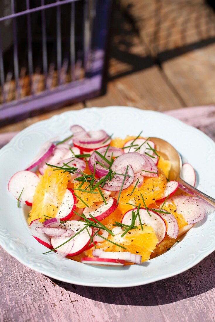 Orangen-Radieschen-Salat