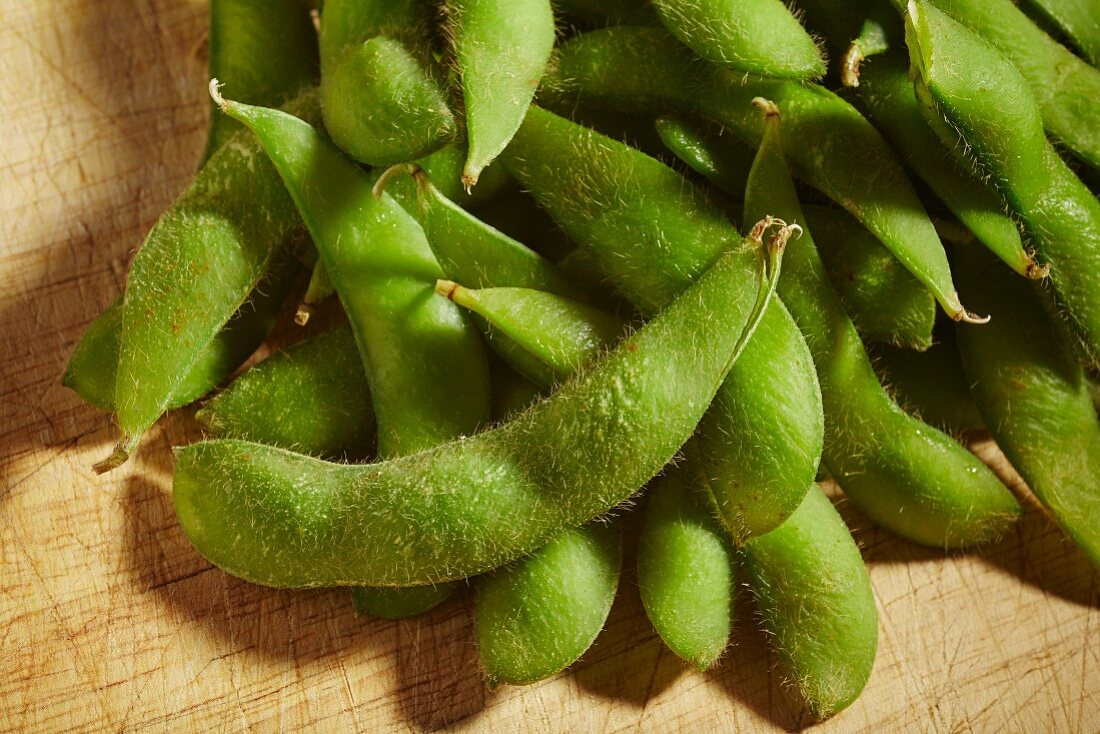 Edamame, in der Schote