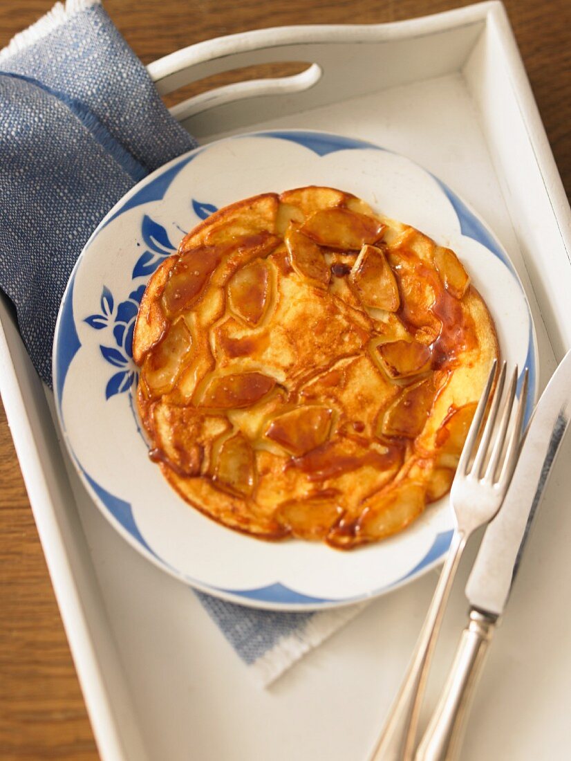 Apple pancakes with Calvados