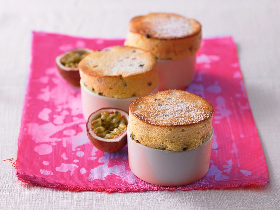 Passion fruit souffle