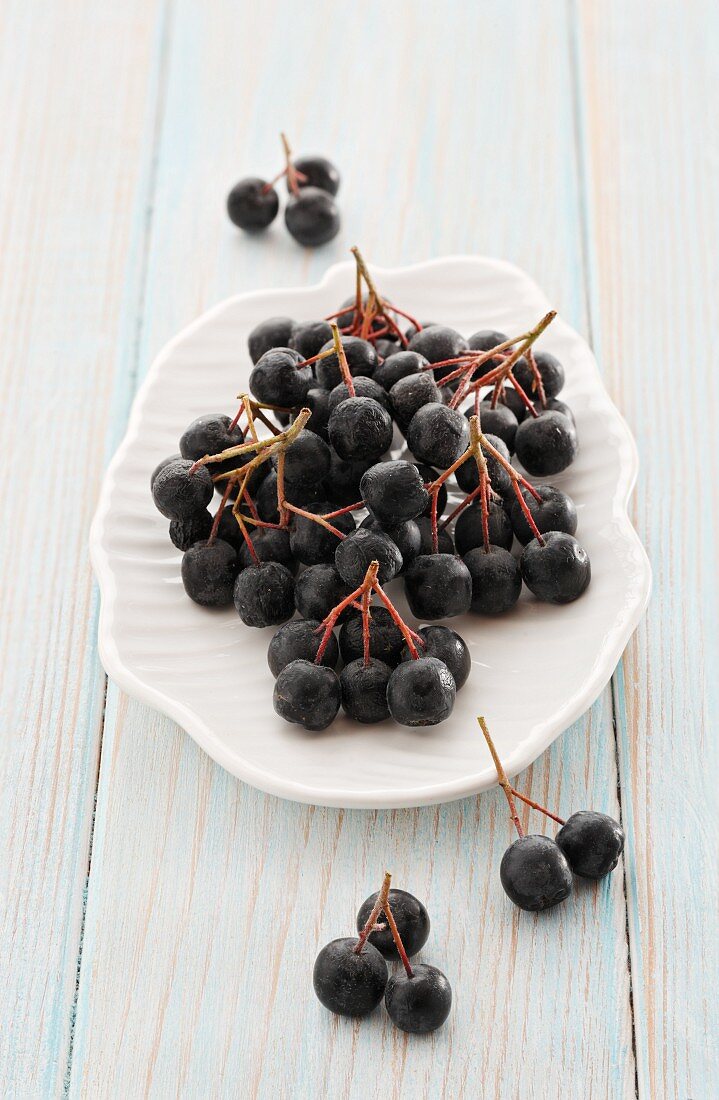 Fresh aronia berries