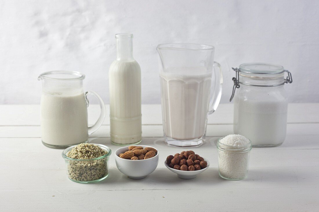Veganer Milchersatz mit Zutaten