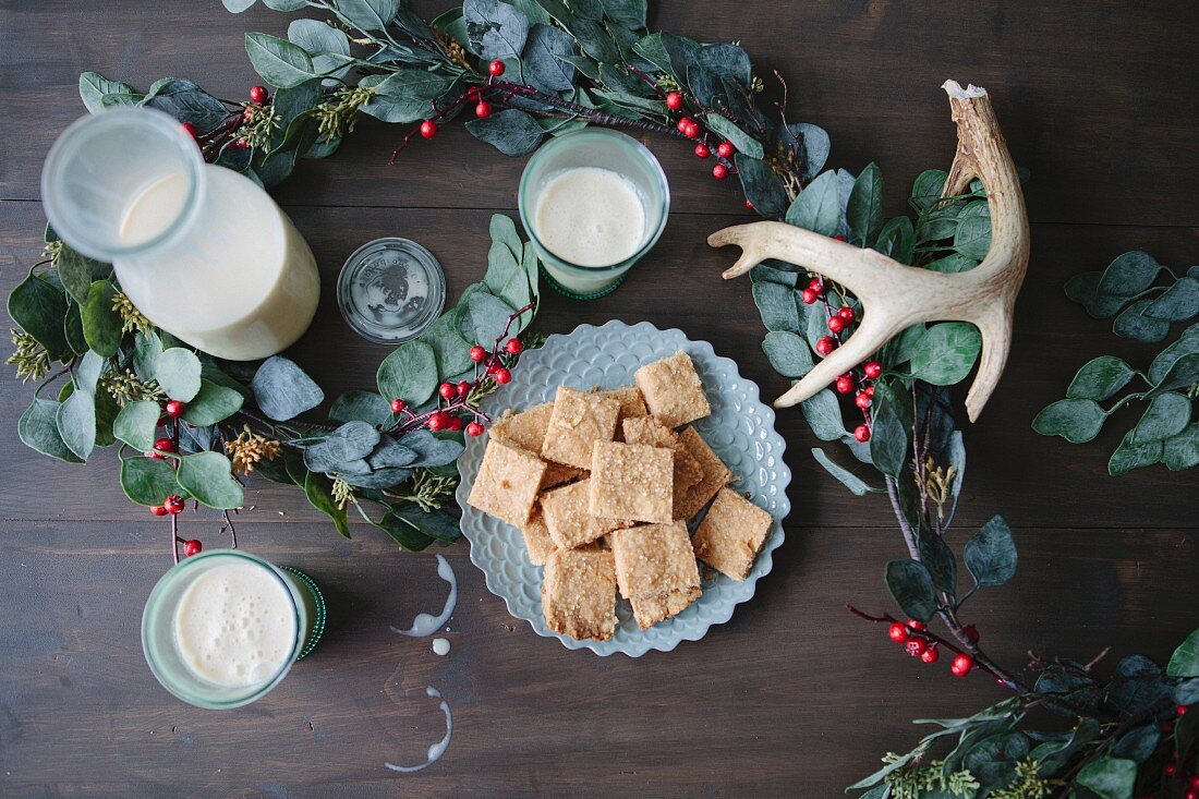 Biscuits and eggnog (Christmas)