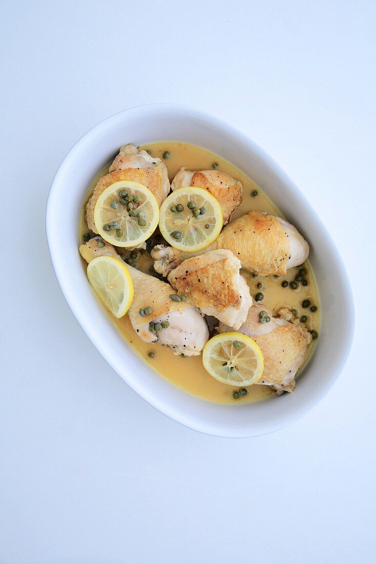 Lemon chicken with capers