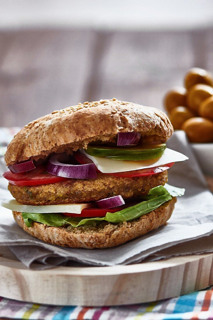 Veganer Gemüseburger