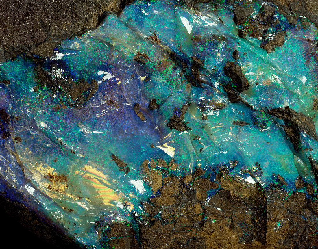Opal on bedrock