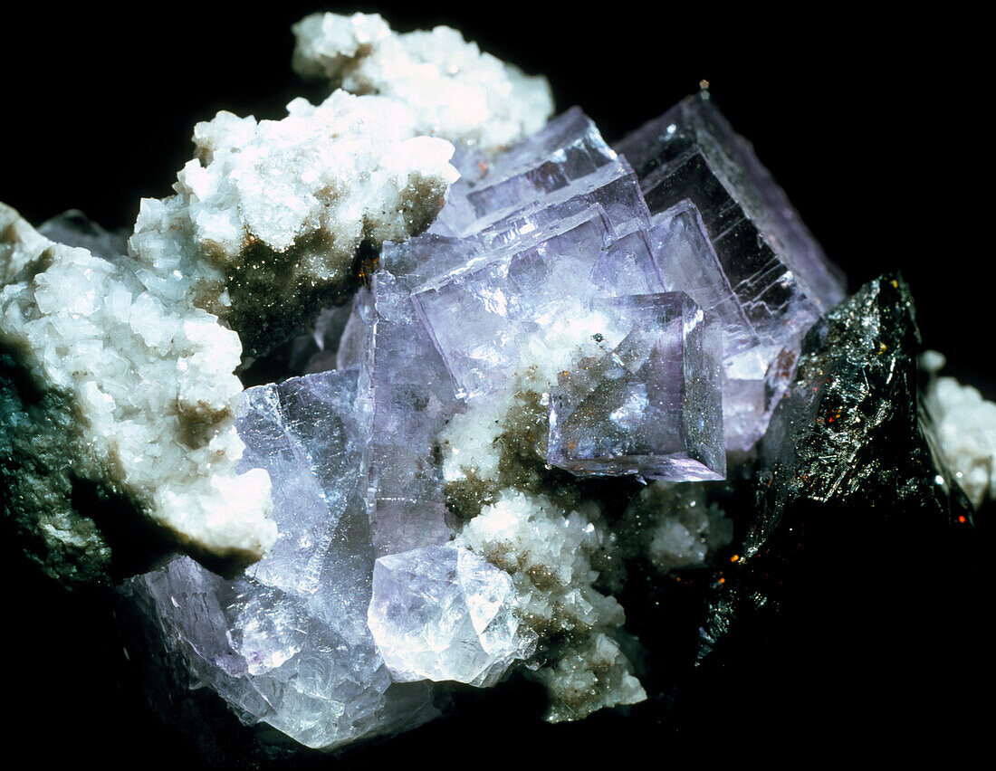 Fluorite in dolomite