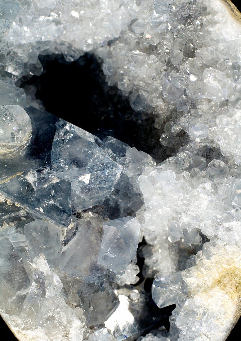 Celestine crystals