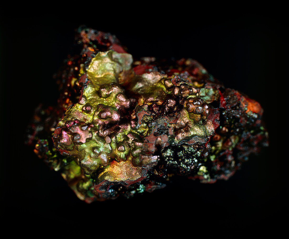 Specimen of magnetite,an iron ore