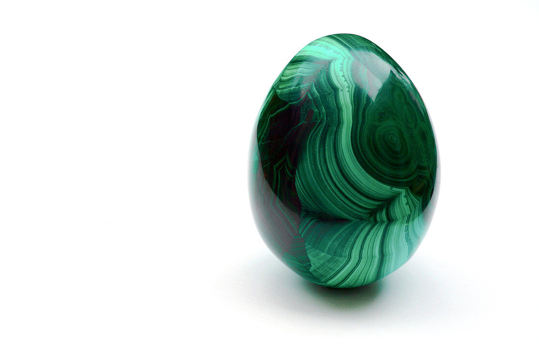 Malachite stone egg