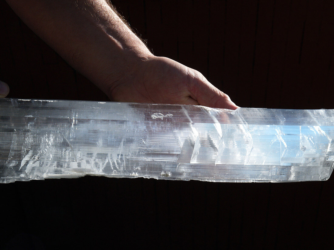 Selenite crystal from Cave of Crystals